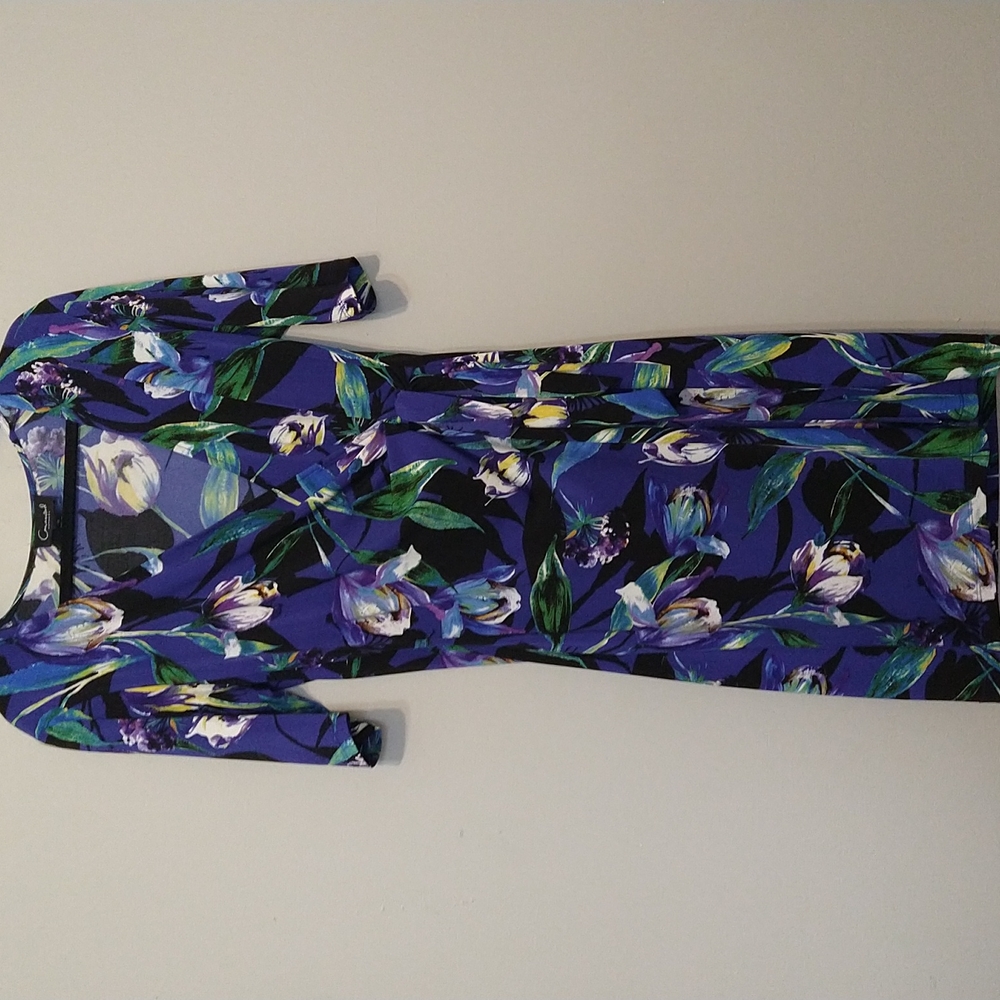 Wrap Blue floral dress